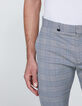 Men’s copper Prince of Wales check SLIM chinos-4