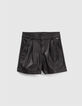 Short noir esprit rock fille-1