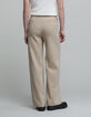 Pantalón de traje de mujer de poliéster reciclado beige-4