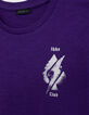 Boys’ purple T-shirt, ace of spades image front and back-6