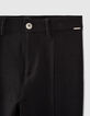 Girls’ charcoal grey marl flared trousers-2