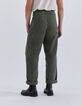 Pantalón cropped caqui baggy Hombre-3