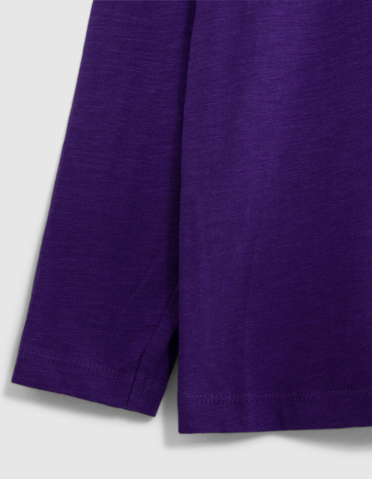 T-shirt violet visuels as devant et dos garçon-5