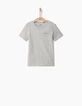 Camiseta gris Essentiels-1