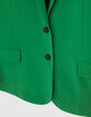 Women's green recycled polyester suit jacket-8