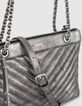 Sac pochette 1440 REPORTER METALLISE motif chevron femme-4