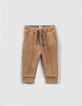 Baby boys’ camel/rock print reversible joggers-2