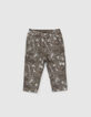 Baby boys’ camouflage joggers and khaki sweatshirt outfit-5