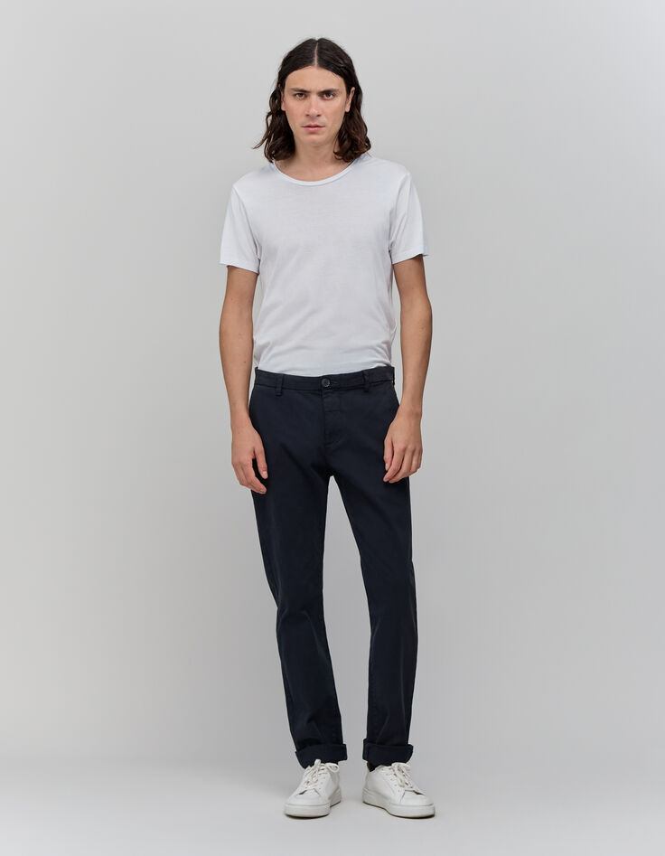 Men's navy chinos-1