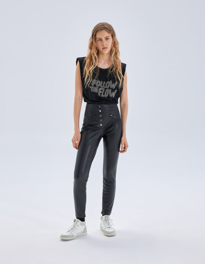 Zara Leather Pants - Gem