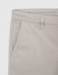 Pantalon chino SLIM mastic Homme-4