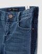 Boys’ medium blue straight jeans with lines down sides-5