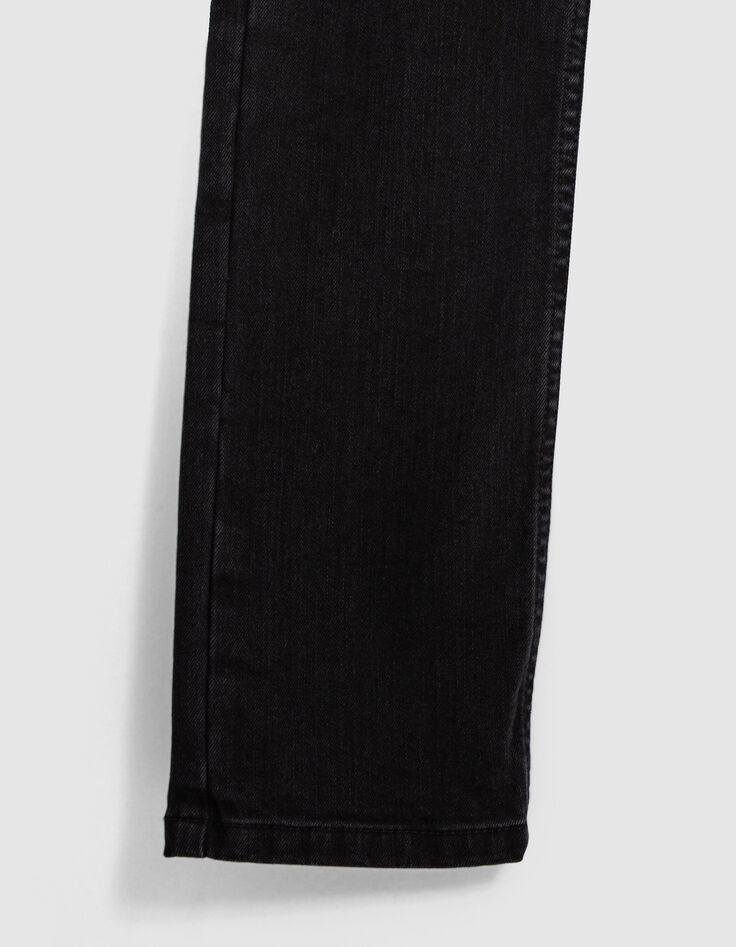 SLIM black pyramid embossed jeans boy's pocket-3