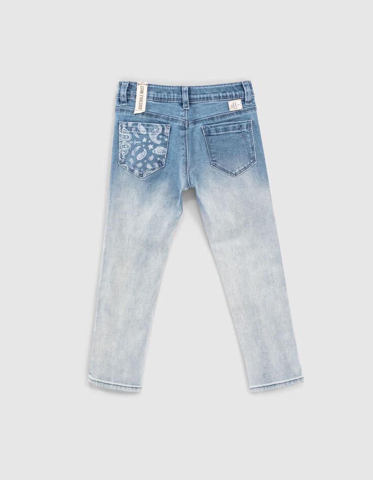 Jean slim light blue 7/8ème fille-4