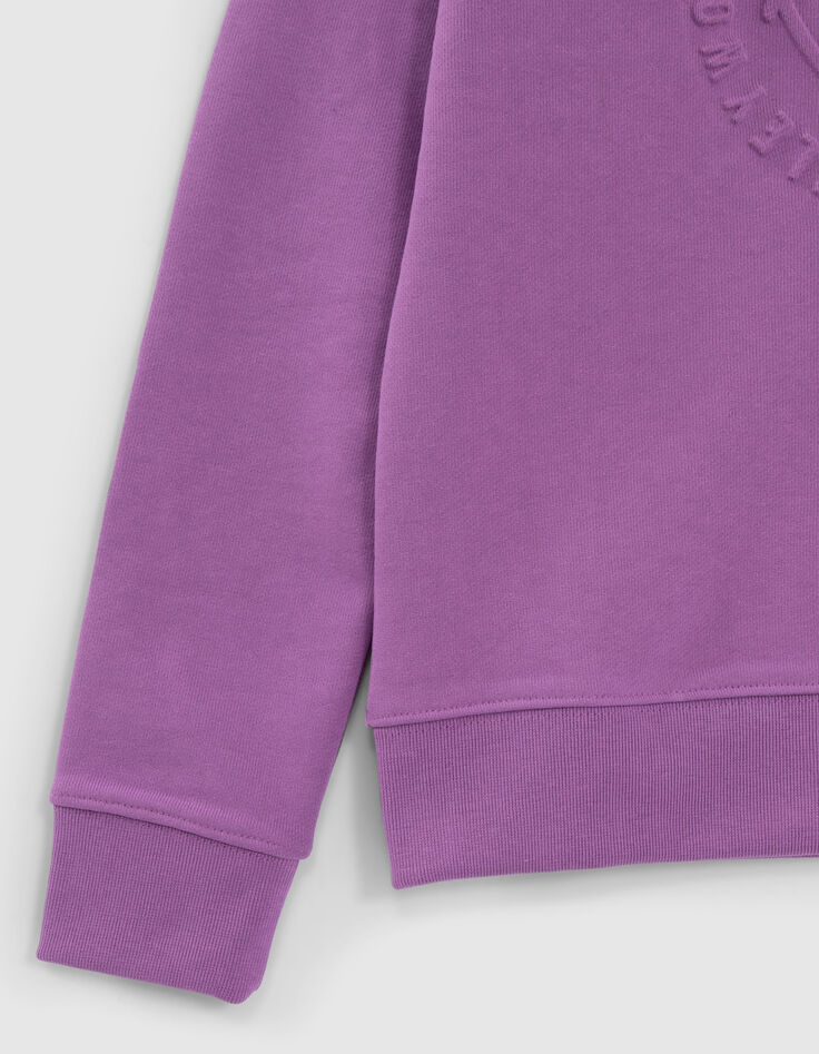 Boys’ purple sweatshirt with embossed SMILEYWORLD image-5