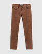 Men’s tobacco organic cotton SLIM Azudel jeans-1