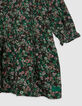 Khaki dress LENZING™ ECOVERO™ leofloral print girl-5