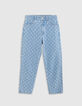 MOM blauwe allover meisjesjeans-2