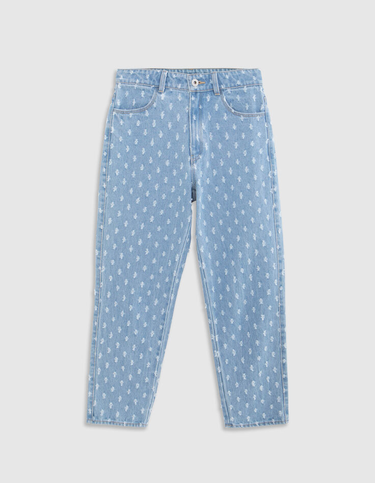 MOM blue allover girl jeans-2