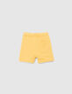 Baby boys’ yellow/grey reversible Bermuda shorts-9