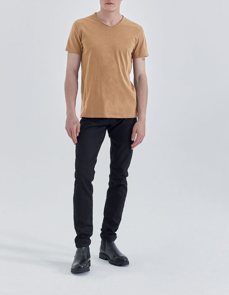 T-shirt L'Essentiel cappuccino encolure V Homme-2