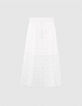 Girls’ off-white long skirt with gold embroidery-5