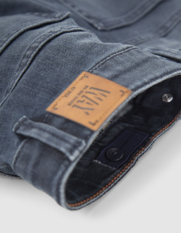 Blauwe SLIM jeans met slijtplekken jongens-6