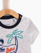 Camiseta gris The IKKS Pool Party bebé niño -4