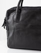 Men's black leather bag -5