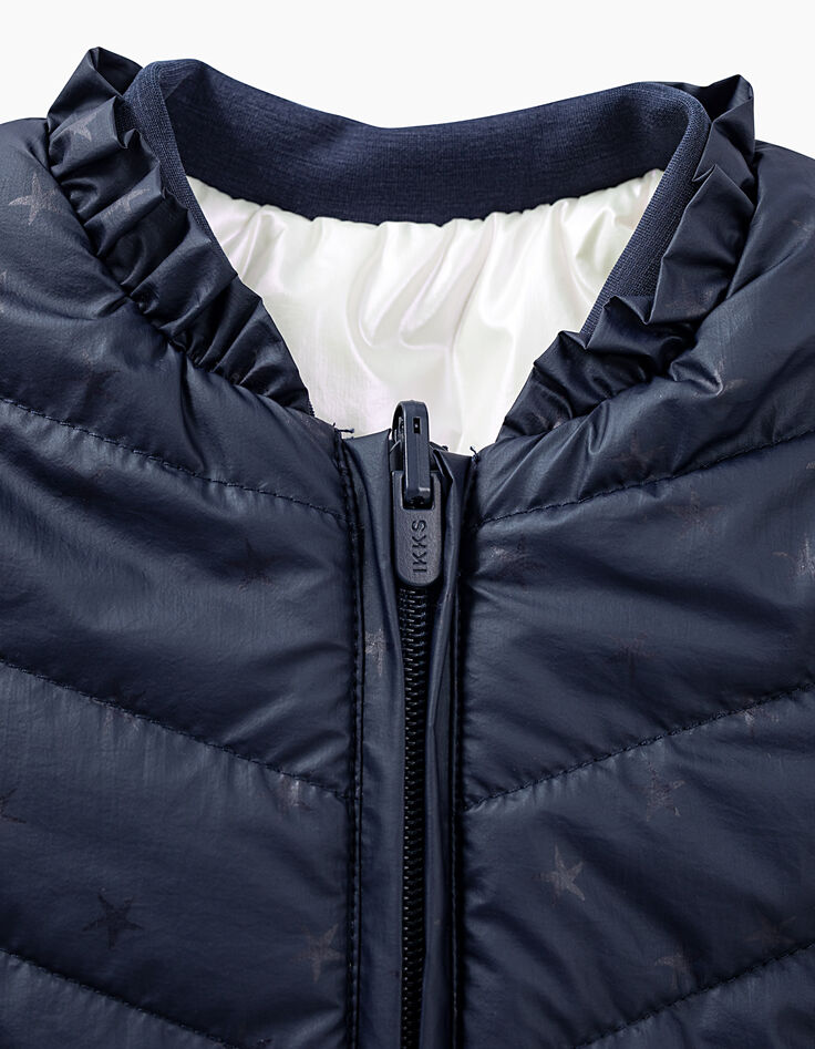 Recycelte Wendesteppjacke, Marineblau oder irisierend-7