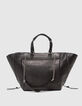 Sac cabas 1440 noir cuir Taille Large Femme-2