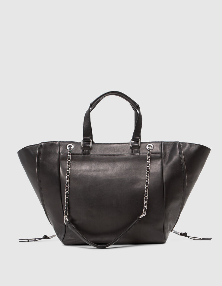 Tasche 1440 schwarz Leder Large Size Woman-2