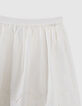 Girls’ off-white skirt with eyelet embroidery-3