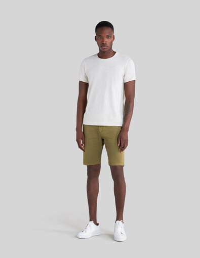 Bermudas tipo chino TAPERED caqui hombre - IKKS