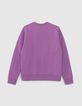 Sudadera violeta diseño relieve SMILEYWORLD niño-4