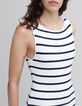 Women's sleeveless long sailor dress-4