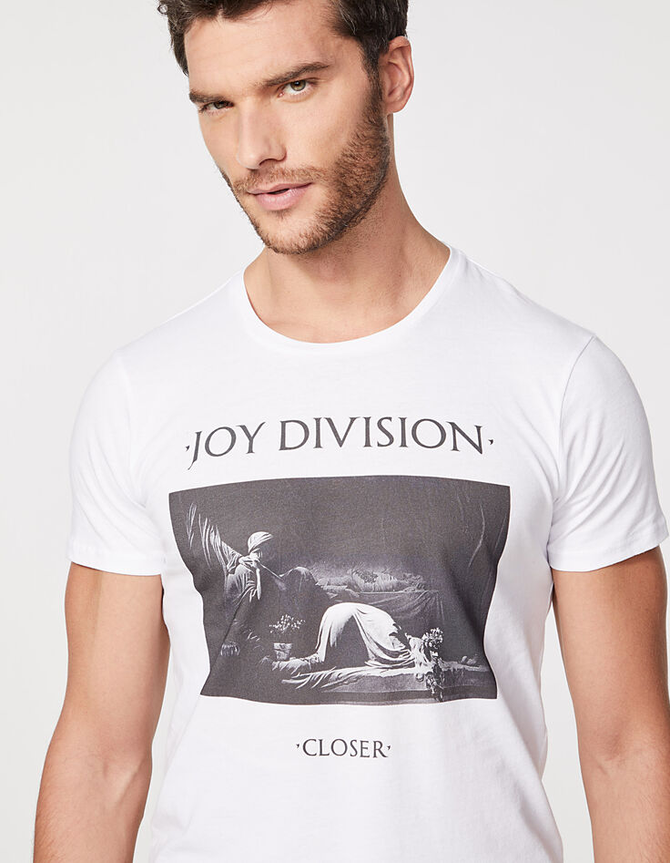 Camiseta blanca JOY DIVISION Closer Hombre-4