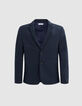 Men's navy Interlock suit jacket-6