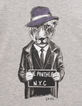 T-shirt gris visuel panthère-gangster garçon-5