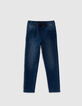 Blaue JOGGER-Jungenjeans aus Cosy-Fleece-Denim-2