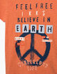 Boys’ Peace & Love terracotta T-shirt-3