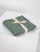 GABRIELLE PARIS 2 green organic cotton gauze cloth squares-6