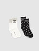 Boys’ black, white and grey socks-3