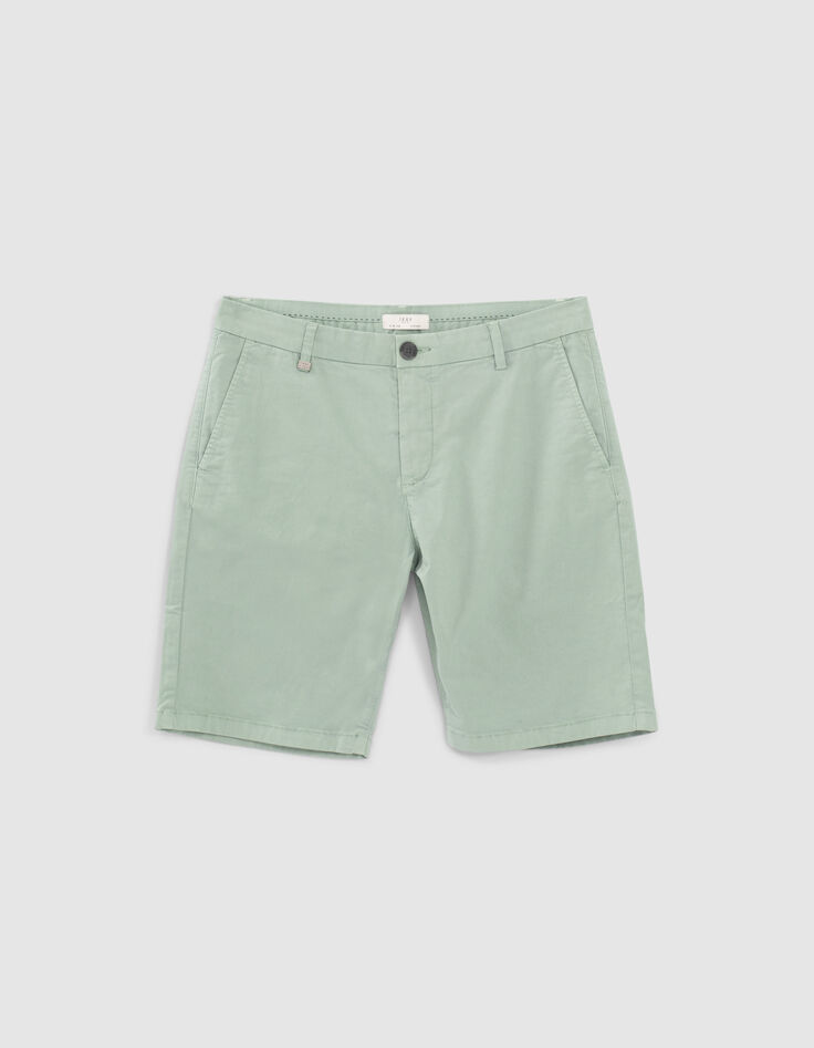 Men’s aqua CHINO Bermuda shorts-6