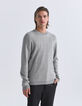 Jersey gris punto relieve gofrado Hombre-1