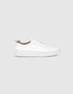Men’s white leather trainers-1