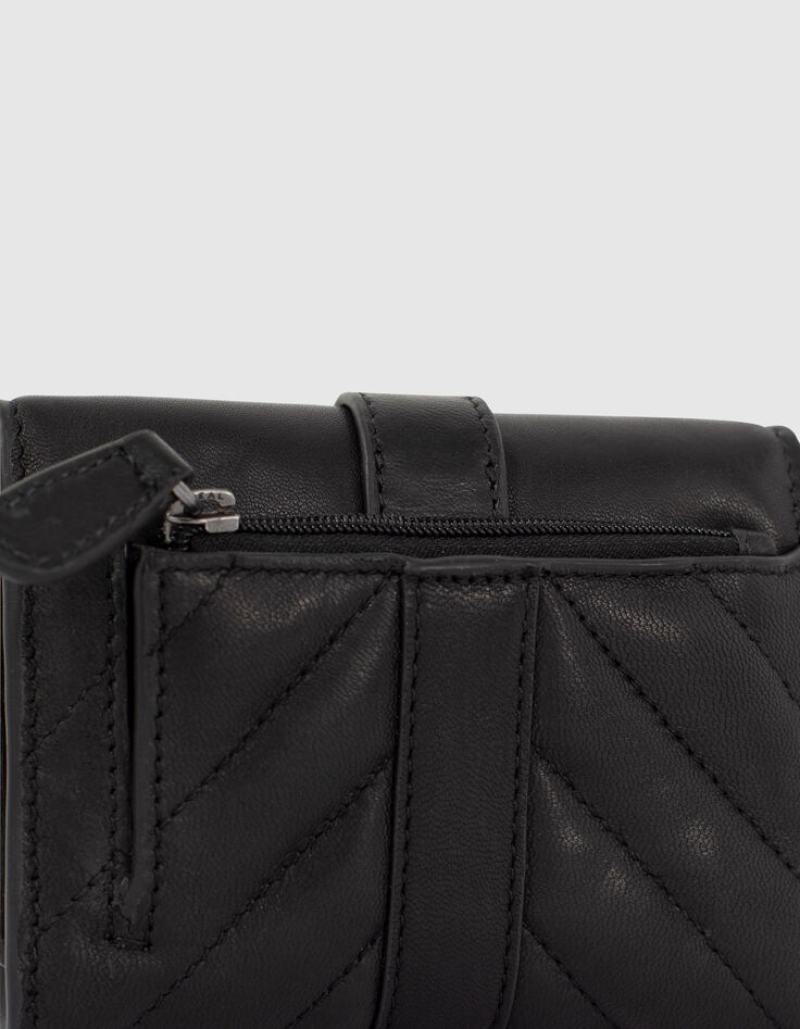 Damen 1440 TRADER WALLET gesteppte Chevron Leder Geldbörse-5