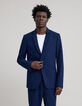 Men's indigo seersucker suit jacket-5