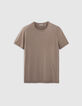 Men's raw mix cotton modal T-shirt-5