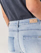 Jean efecto patch sculpt up tobillero mujer-5